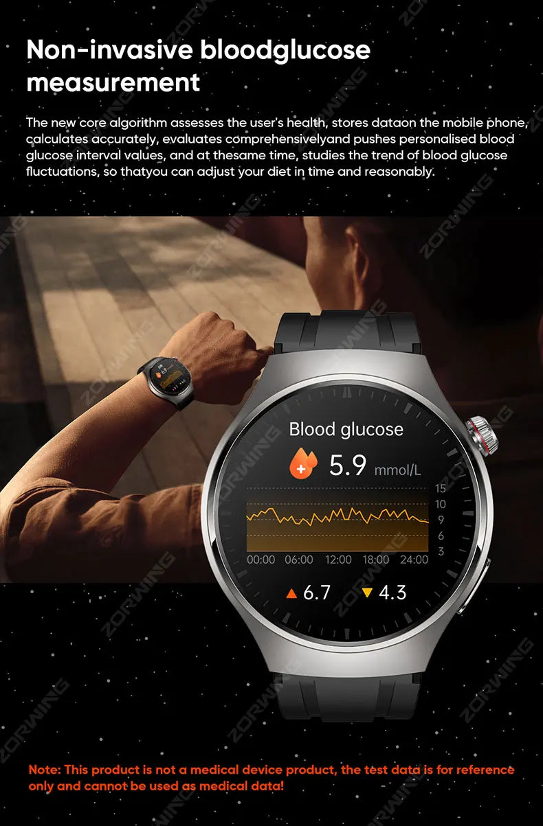 MT200 PPG+ECG Smart Watch Men Watch 4 Pro 1.43" AMOLED Screen Heart Rate Body Temperature Blood Pressure Smartwatch 2024 New