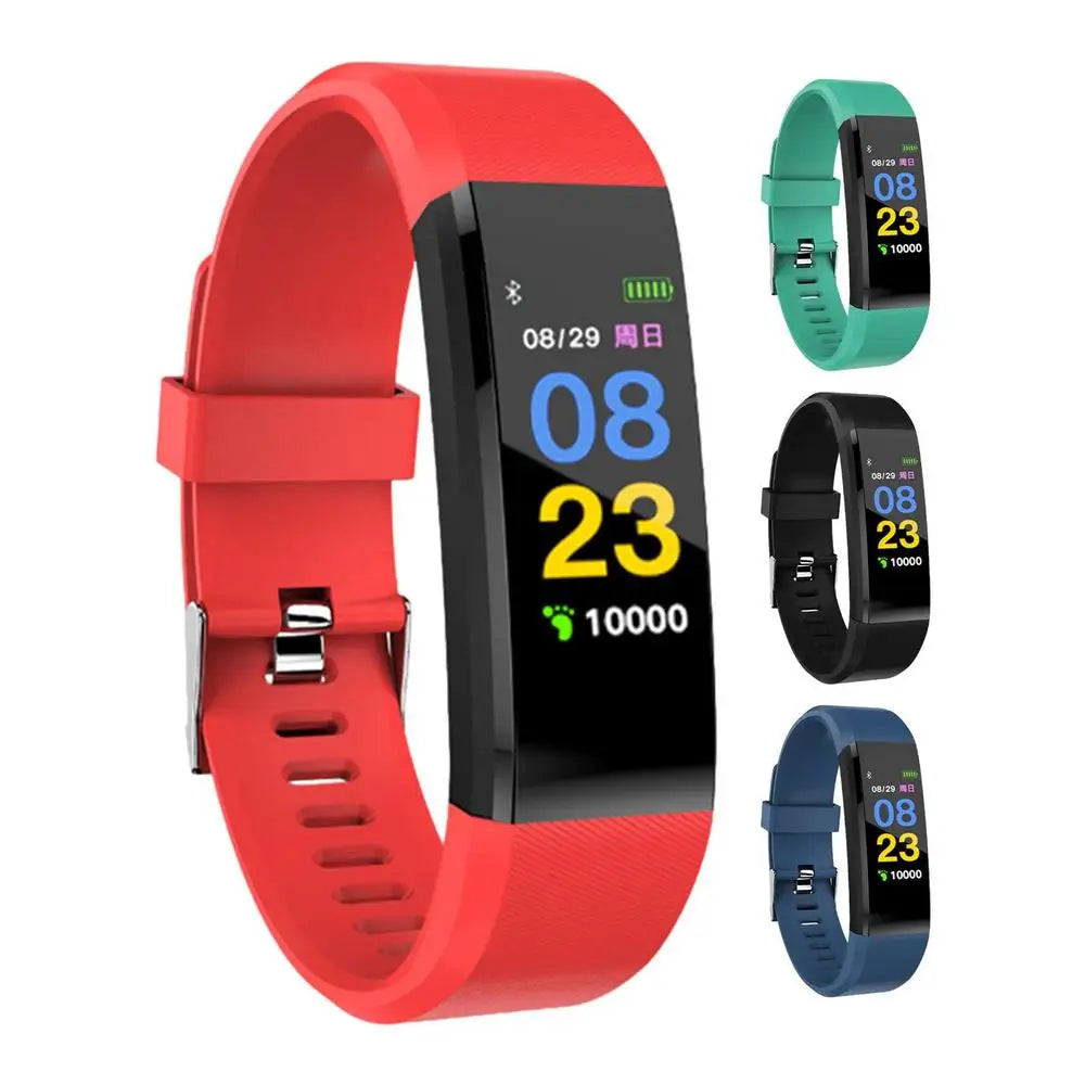 115HR smart bracelet color screen 115plus heart rate and blood pressure monitoring waterproof sports pedometer Original Fitness