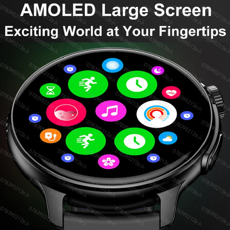 Amoled Watch 2024 New Ladies Man Connected Bluetooth Fitness Digital Electronic Original Sports Smartwatch for Women Waterproof