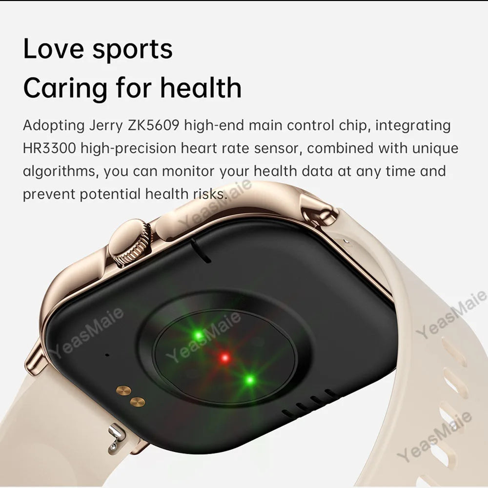 2024 Smart Watch Women Men Heart Rate Smartwatch Touch Dial Call Music Smartclock For Android IOS Fitness Tracker Sport Bracelet