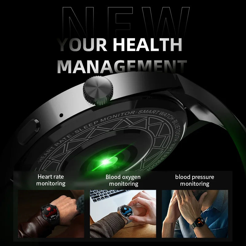 2024 Smart Watch Full Screen NFC Bluetooth Call Heart Rate Monitor Sport Wireless Charger Men Women Smartwatch for iOS Android