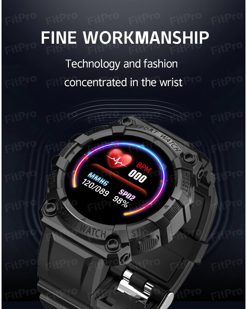 Smartwatch Watch Bluetooth Call With Flashlight Sport Blood Pressure IP67 Waterproof For