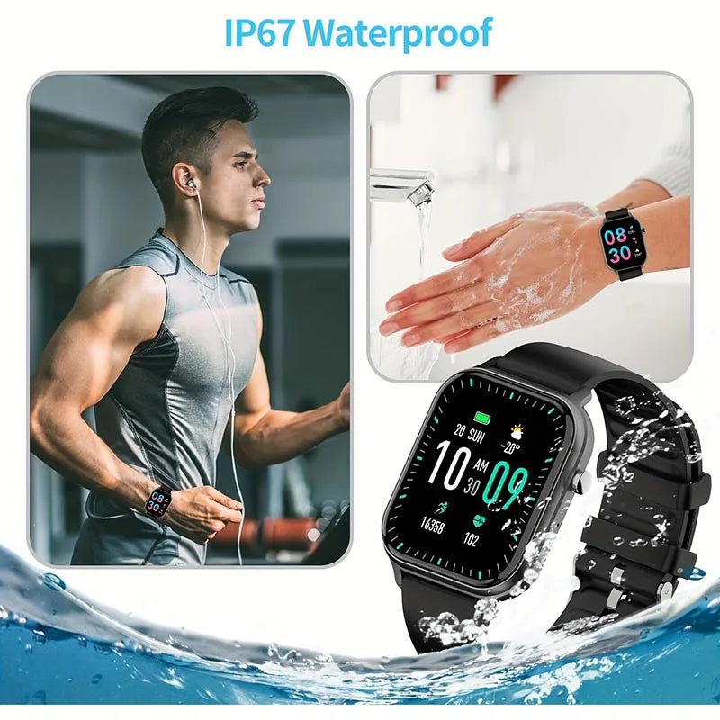 KINGSTAR Wireless Call Smart Watch 2024 Men Health Monitor IPX7 Waterproof Smart Notifications Voice Assistant Smartwatch Women