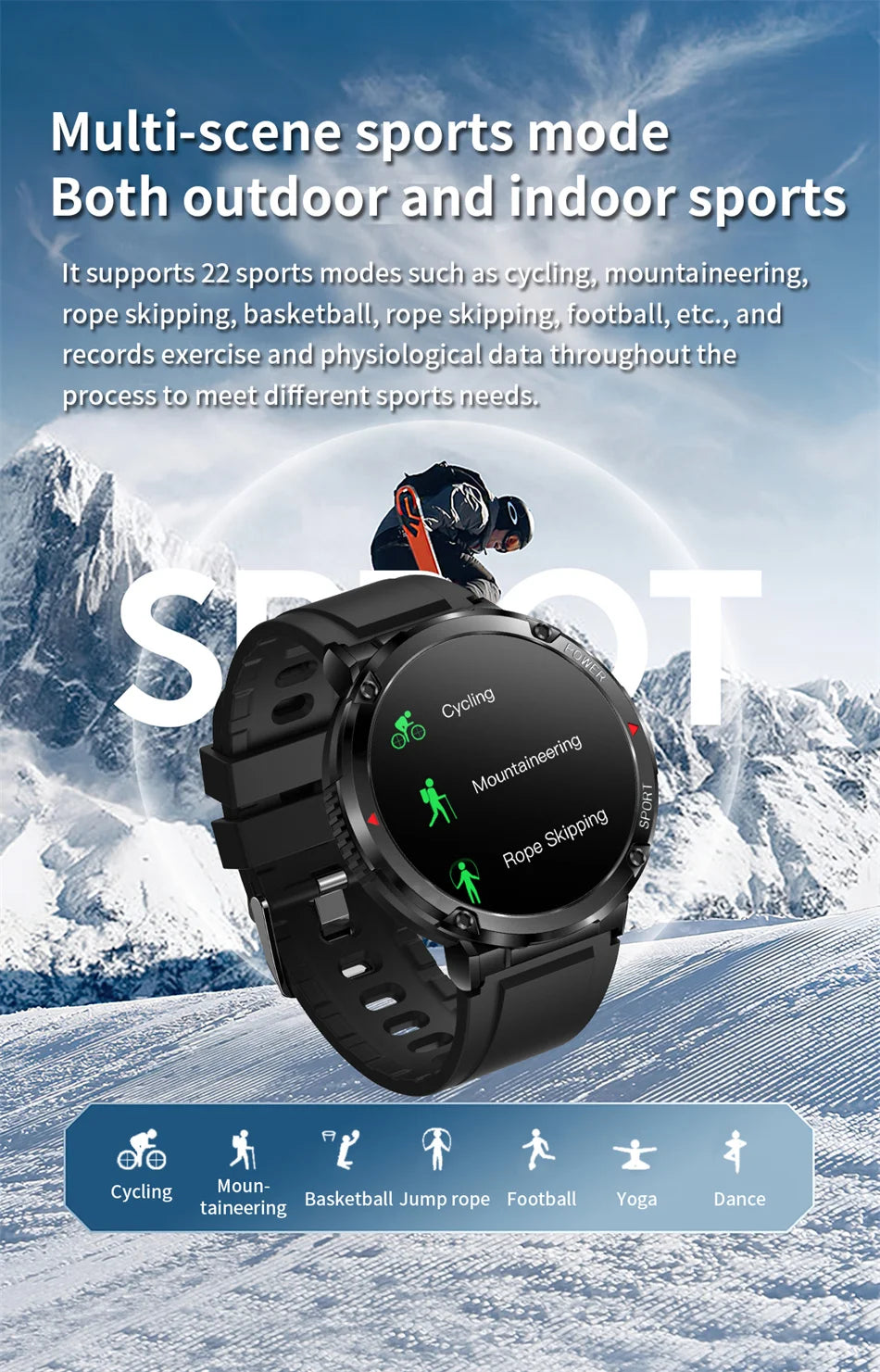 For Huawei 600mAh Battery Watch For Men Smart Watch In 2024 Bluetooth Call Smartwatch Fitness Sports Clock 1.6 Inch HD Screen