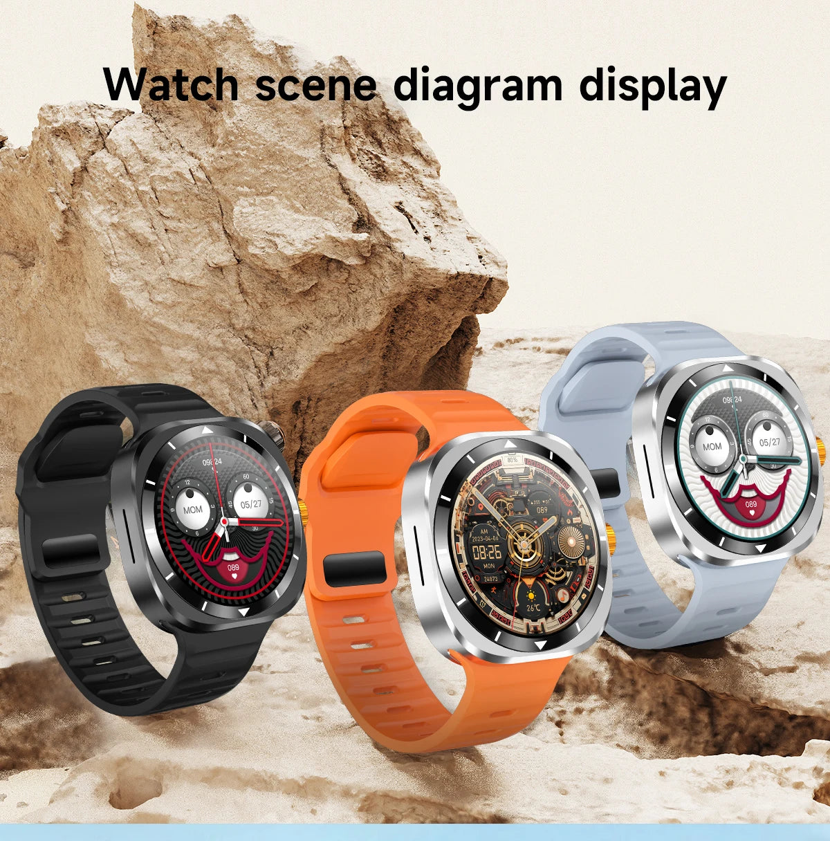 2024 New For Samsung Galaxy Watch 7 Classic Smart Watch Men women Custom Dial HD AMOLED Voice Call GPS NFC Tracker Sport Watches