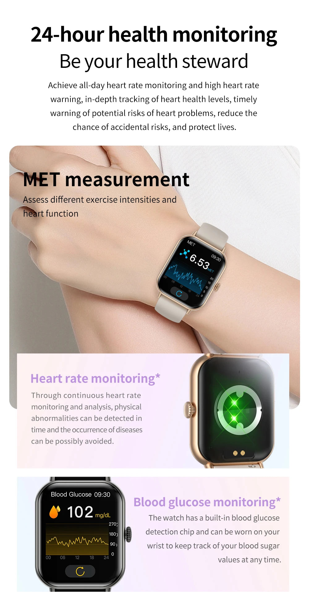 2.01 inch Bluetooth Call Smartwatch Men Support 100+ Sport Fitness Track 2024 New Women Rotary Keys Smart Watch