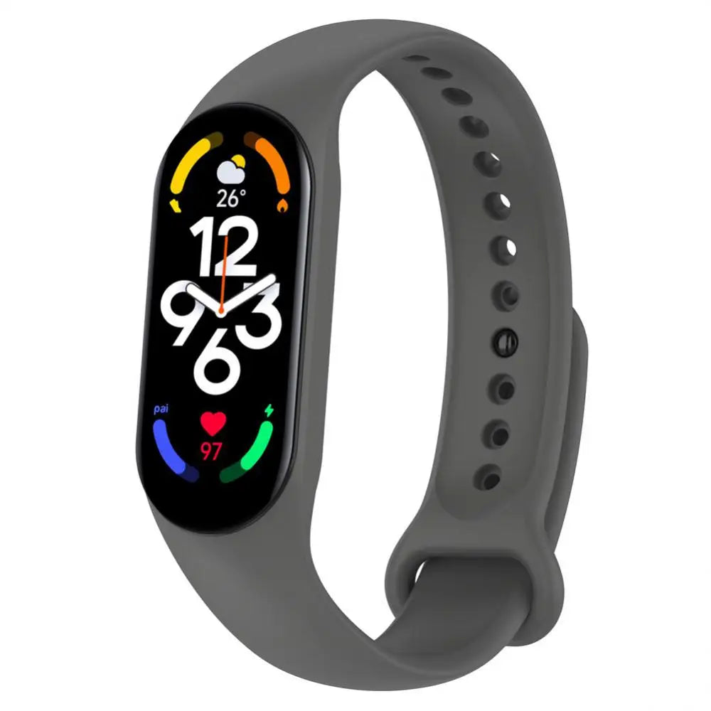 Silicone Strap Replacement Bracelet for Xiaomi Mi Band 7 Wrist Strap Sport Smart Watchband Bracelet Wriststrap Smart Watch Band