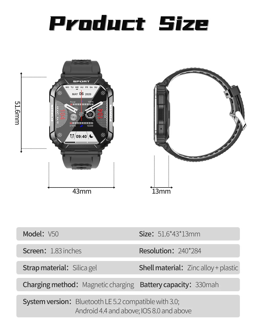 2024 New High Definition Bluetooth Call High end Men's Smart Watch Fitness Sports Blood Oxygen Measurement Chip Waterproof Men's