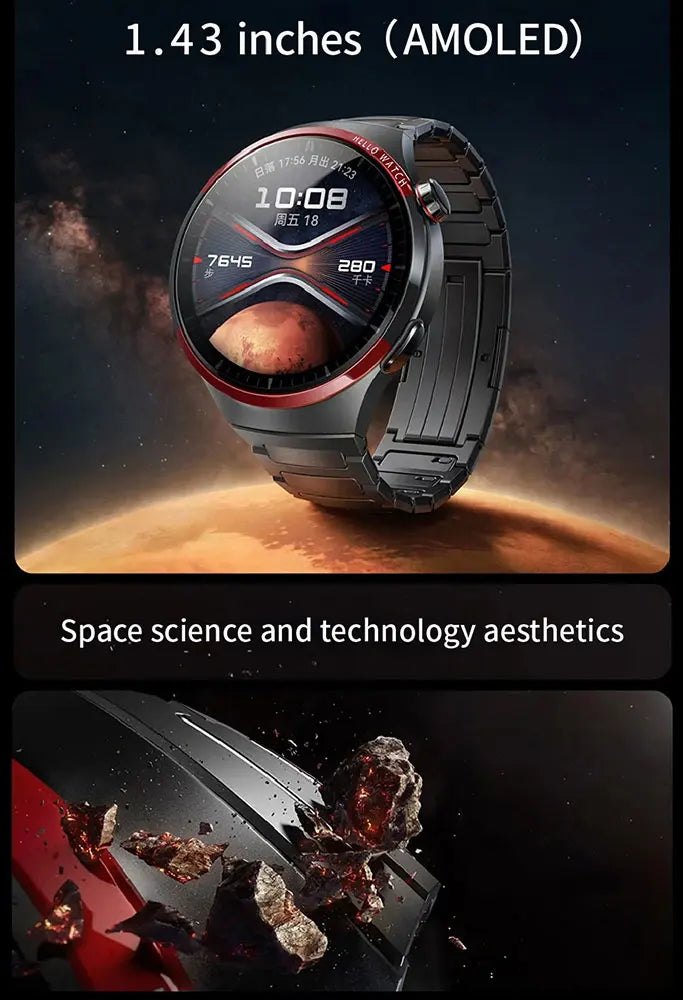 Watch 4 Pro Smart Watch Man Space Exploration Version Hello Watch Whatsapp Notification Music Bluetooth Call Smartwatch 2024