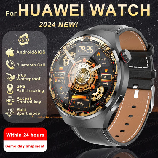 2024 For Huawei Watch 4 Pro NFC Smartwatchs Men  AMOLED HD Screen Heart Rate Bluetooth Call IP68 Waterproof Original smart watch