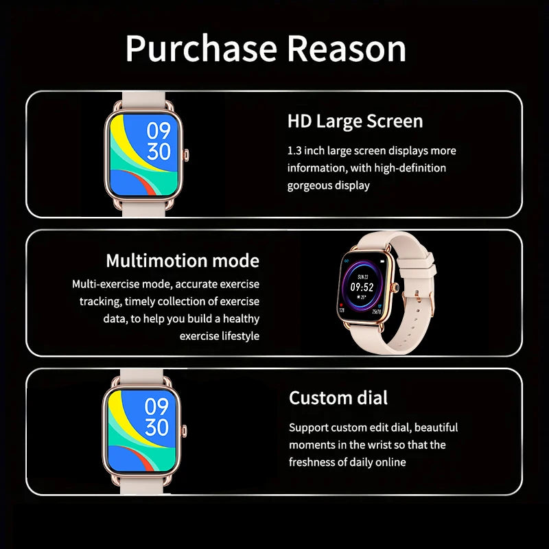 Smart Watch Women Smartwatch 2024 Original Replica Series 9 Aiweile AW31 Ladies Men for Huawei Xiaomi Fitness Bracelet Bluetooth