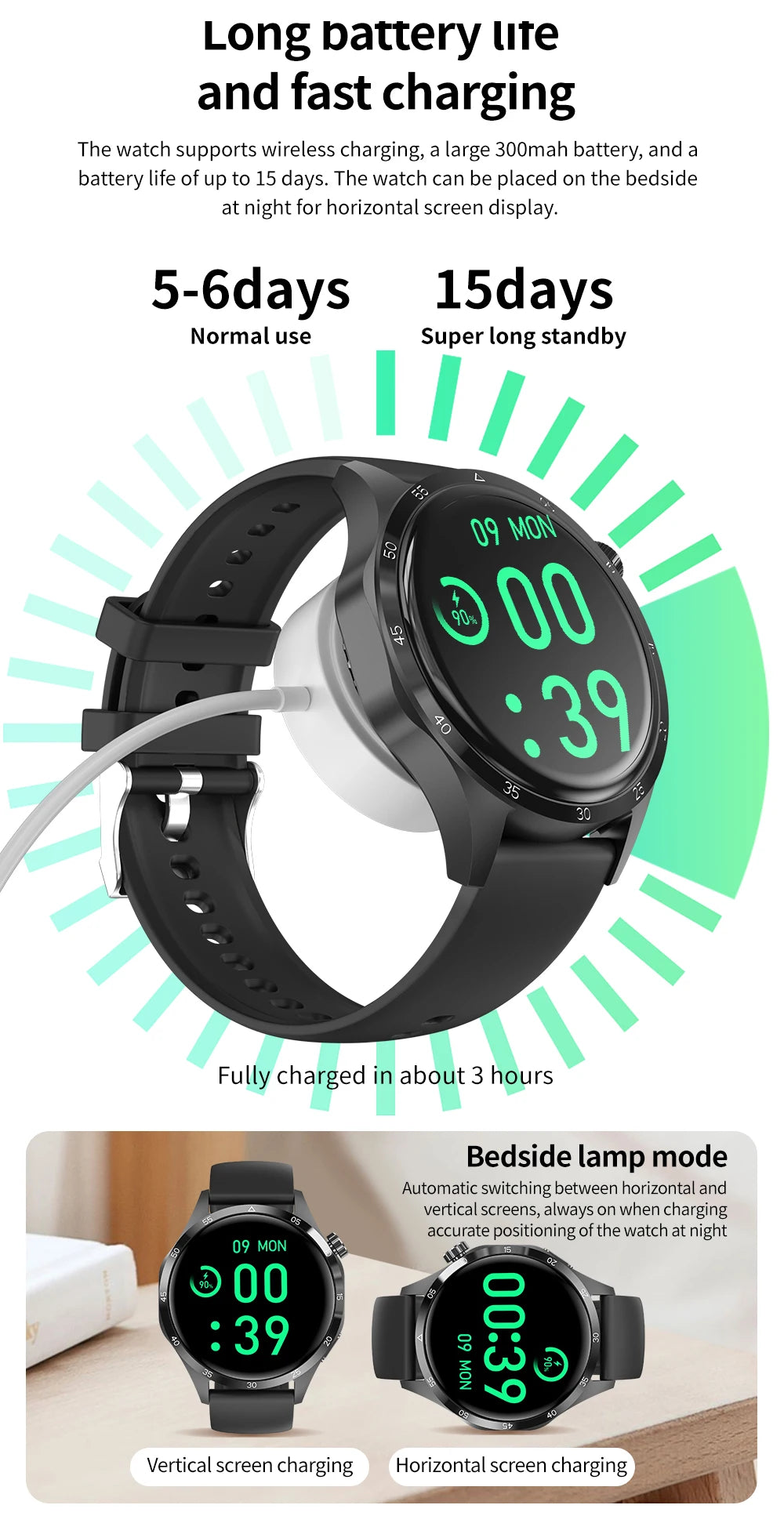 2024 New GPS NFC Smart Watch Men 1.53-inch 360*360AMOLED Screen Bluetooth Call IP68 Waterproof Men Smartwatch