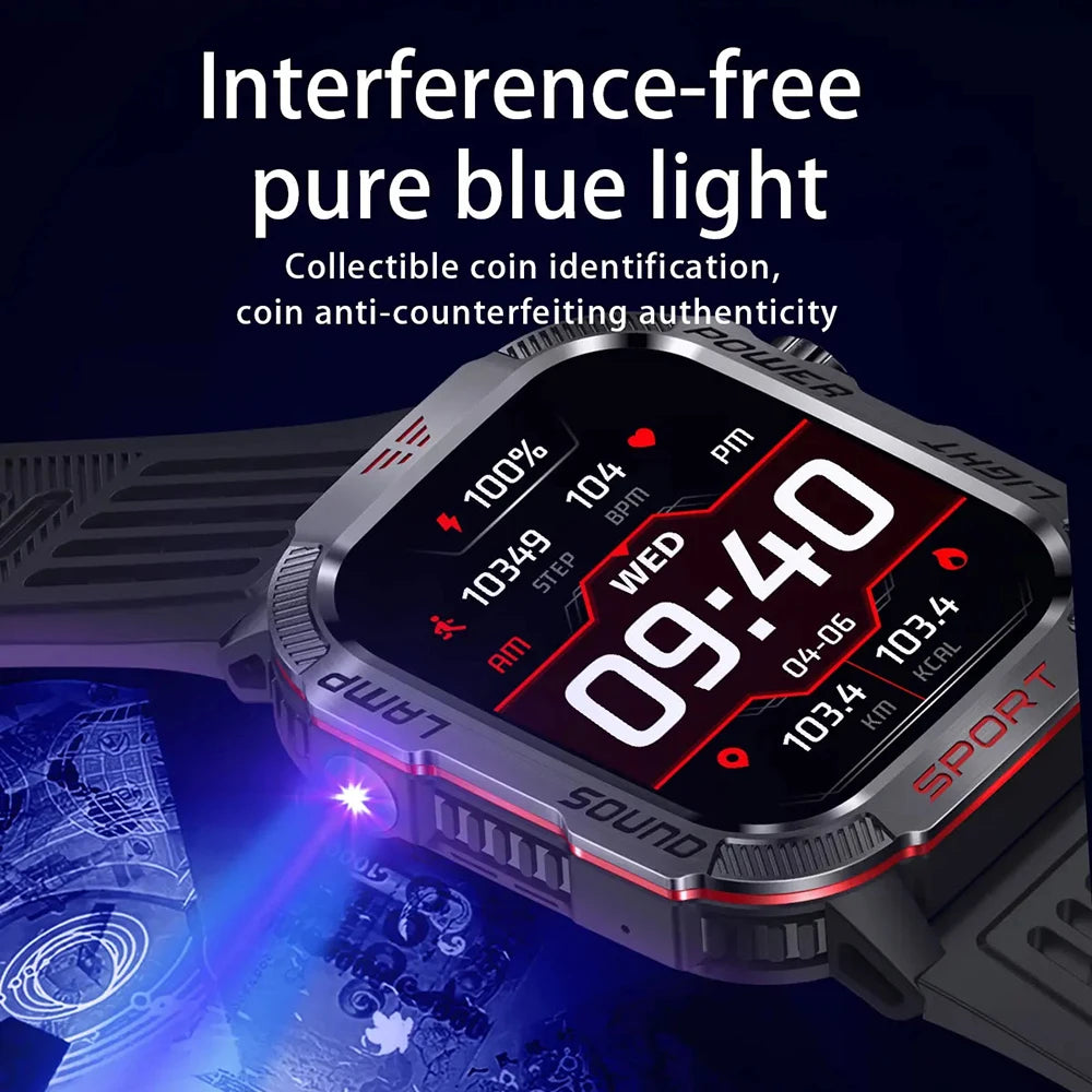 Smart Watch Men For Android IOS Heart Rate Sleep Monitoring IP68 Waterproof Outdoor Sports Fitness Ai Voice SmartWatch 2024 New