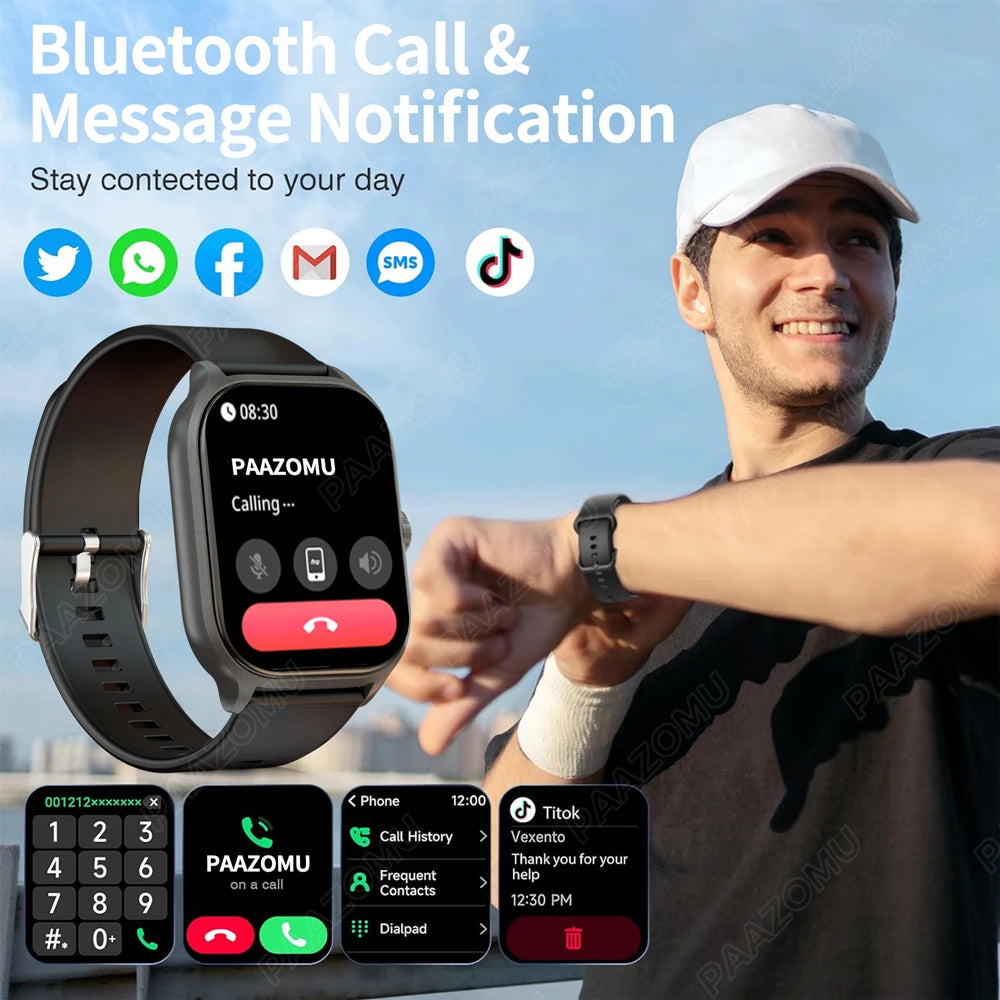 2024 Smart Watch for Men/Women Fitness Tracker 100+ Sport Mode Heart Rate Monitor IP68 Waterproof Smartwatch for Android iPhone