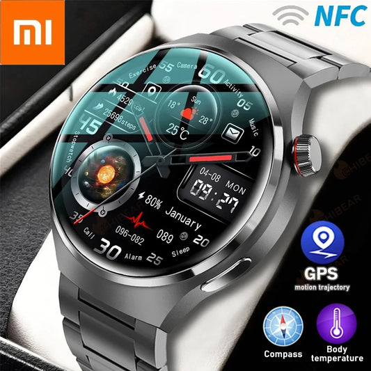 Xiaomi For GT4 PRO Smart Watch Men Watch 4 Pro AMOLED HD Screen Bluetooth Call GPS NFC Heart SmartWatch 2024 New