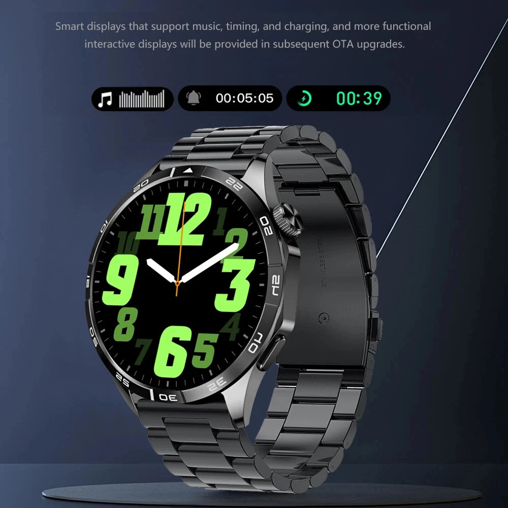 2024 New For Android ios Smart Watches Pro Men NFC GPS Tracker AMOLED 466*466 HD Screen Heart Rate Bluetooth Call SmartWatch