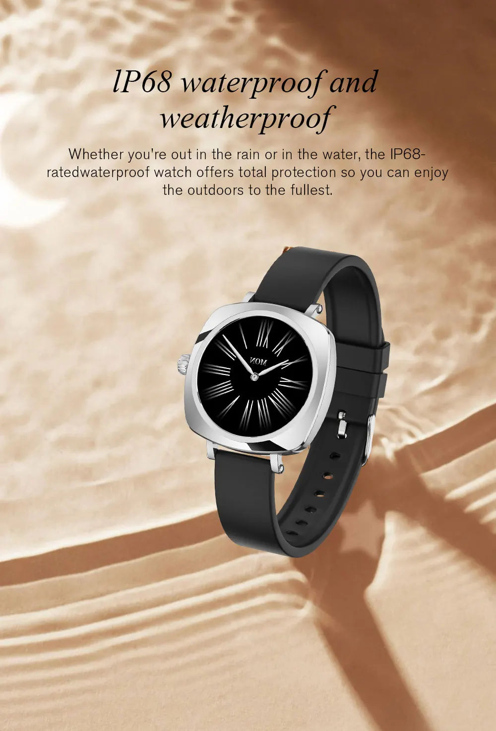 2024 Fashion Smart watches for Women Amoled screen Heart Rate IP68 Waterproof Android Round Shape  Digital BT call smart Watch