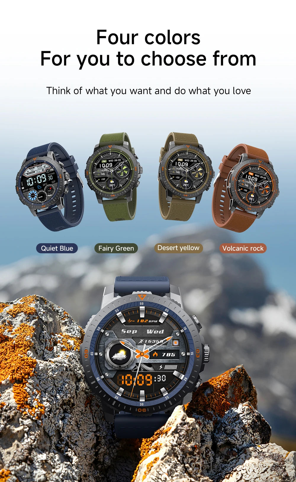 2024 New For Huawei Sports Smart Watch Men Bluetooth Call Heart Rate Compass IP68 Waterproof 100+ Sports Modes AMOLED Smartwatch