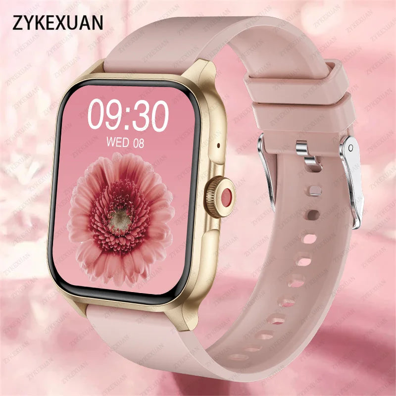 2024 New Bluetooth Call Smart Watch Women Men Heart Rate Blood Oxygen Voice Assistant 100+Sports Ladies Smartwatch For Xiaomi