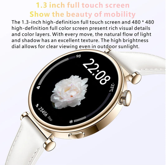 NCZOBOE 2024 New Fashion Smart Watch For Men Women  GPS Motion Track 24 Hours Health Monitoring Voice Calling SmartWatch Ladies