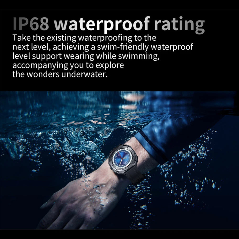 New Double Strap Blue Tooth Call Men Smart Watch Sound Recording Heart Rate IP68 Waterproof Health monitoring 2024 Smartwatch