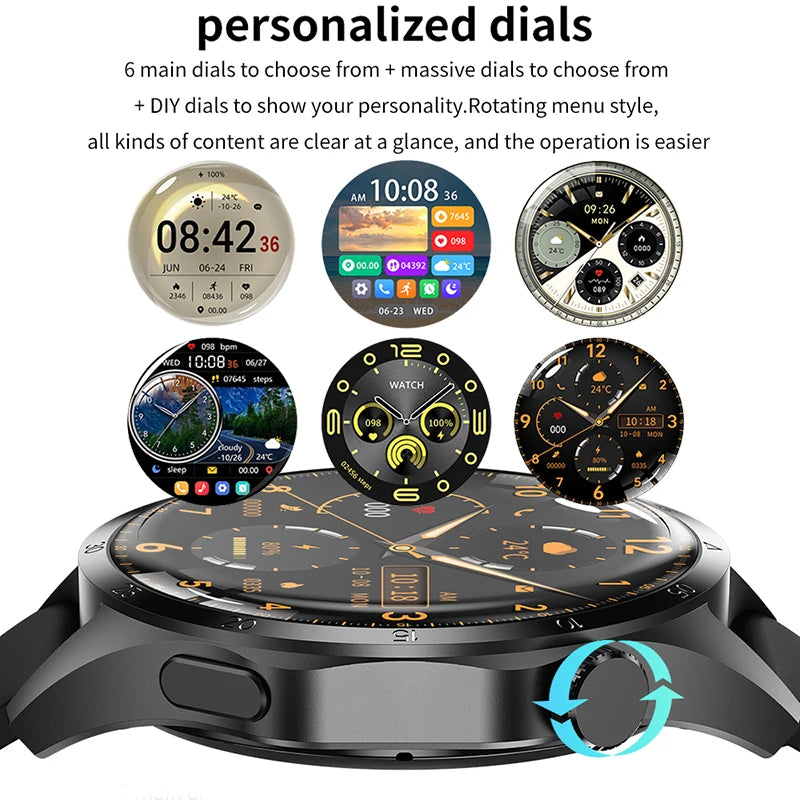 For Huawei Xiaomi GT4 Pro Smart Watch Men NFC GPS Tracker AMOLED 360*360 HD Screen Heart Rate Bluetooth Call SmartWatch 2024 New