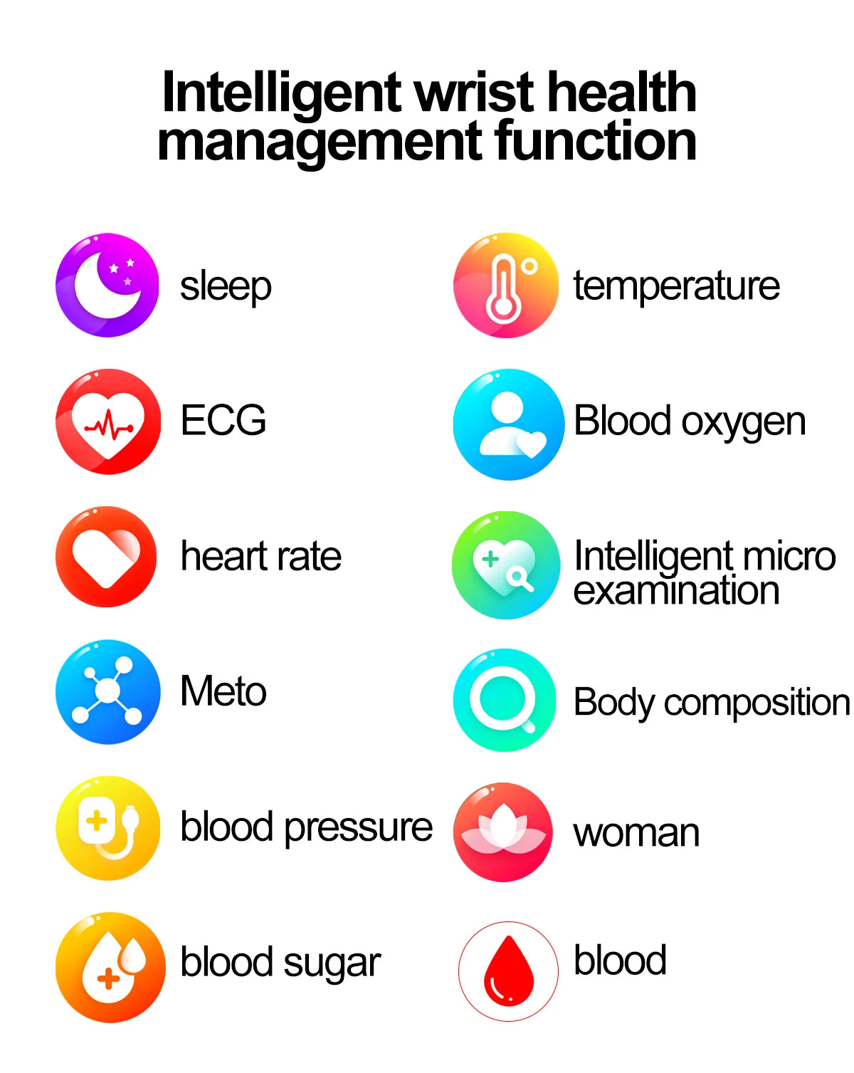 2024 New ECG+PPG Medical Grade Smart Watch Women Blood Sugar Blood Lipid Uric Acid Women Menstrual Health Tracker Smartwatches