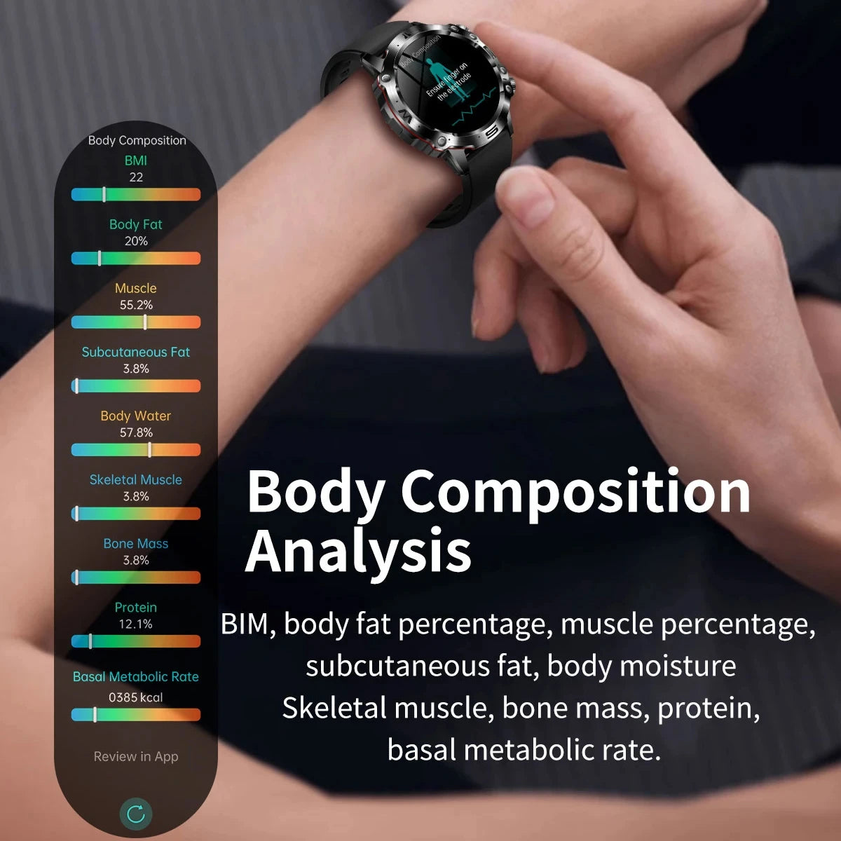 For HuaWei 2024 New Blood Glucose Lipids Monitor Health Smart Watch Men ECG+PPG Blood Pressure IP68 Waterproof Sport SmartWatch