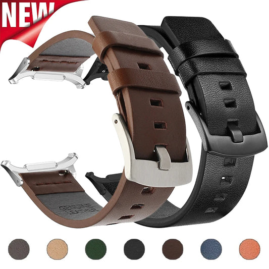 No Gaps Leather Strap for Samsung Galaxy Watch 7 Ultra 47mm Business Band Bracelet for Galaxy Watch Ultra 47mm Wristband Correa