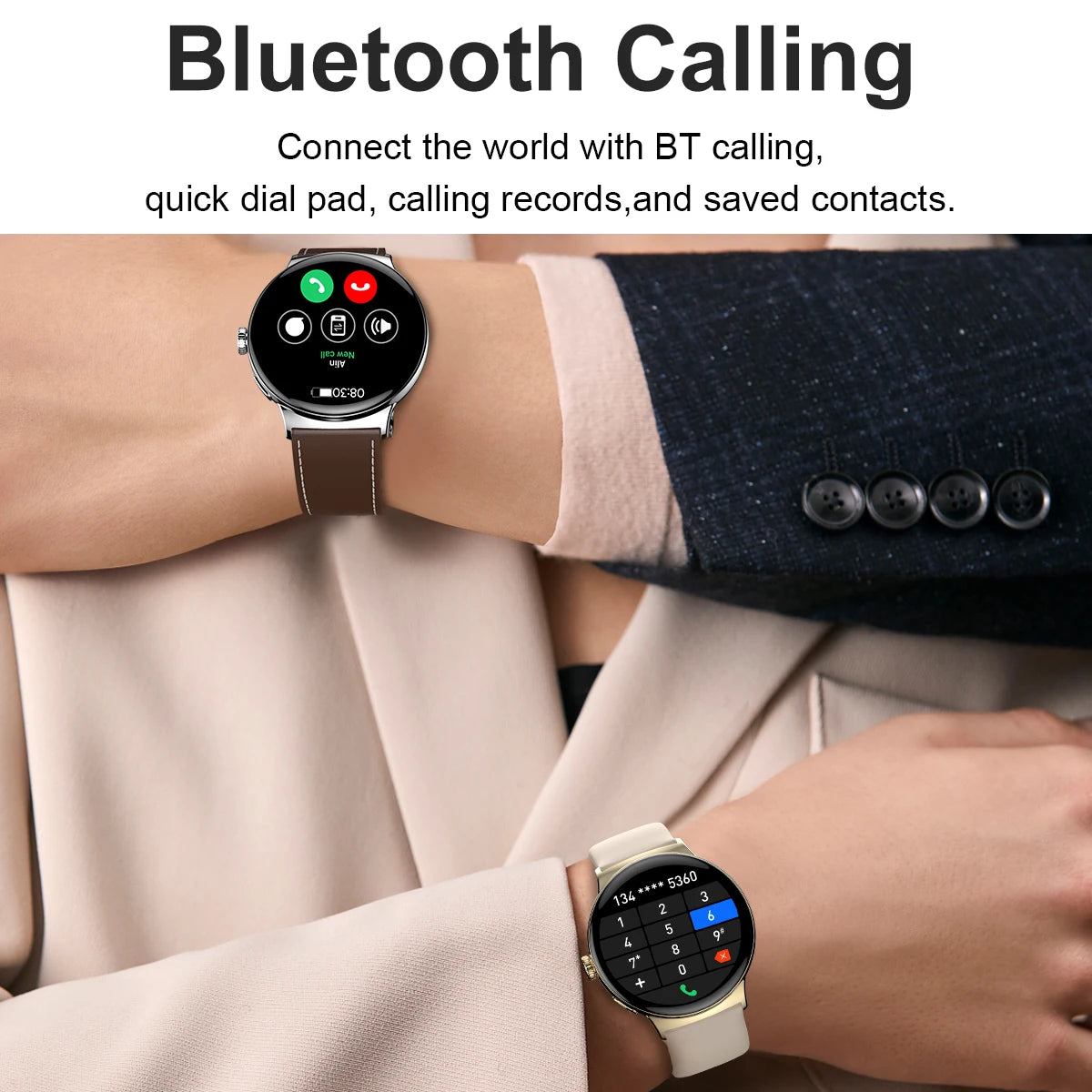 KAIMORUI Smart Watch LA99 Pocket Watch 2 in 1 AMOLED Bluetooth Call Heart Rate Health Monitor Tracker Men Women Smartwatch 2024