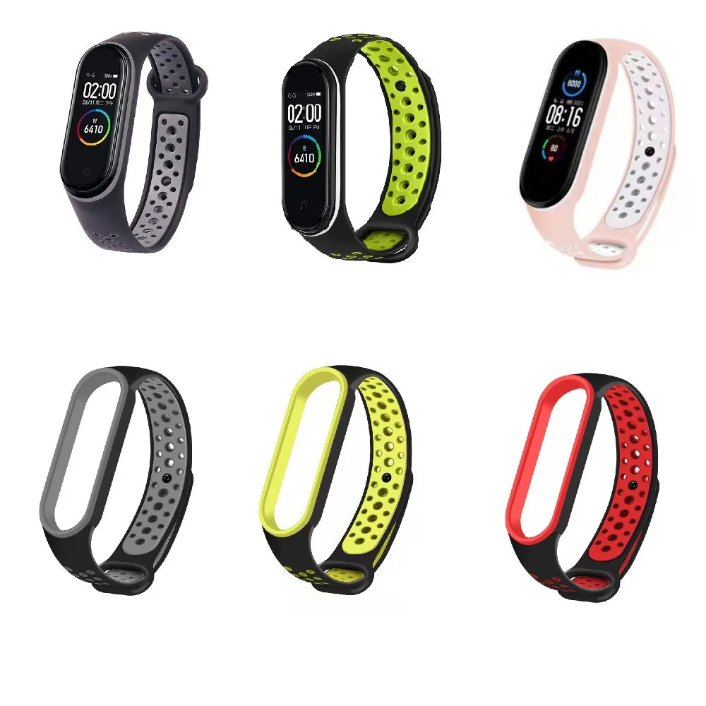 Replacement Bracelet for Xiaomi Mi Band 5 6  Strap Silicone Wrist Strap Sport Smart Watch Band