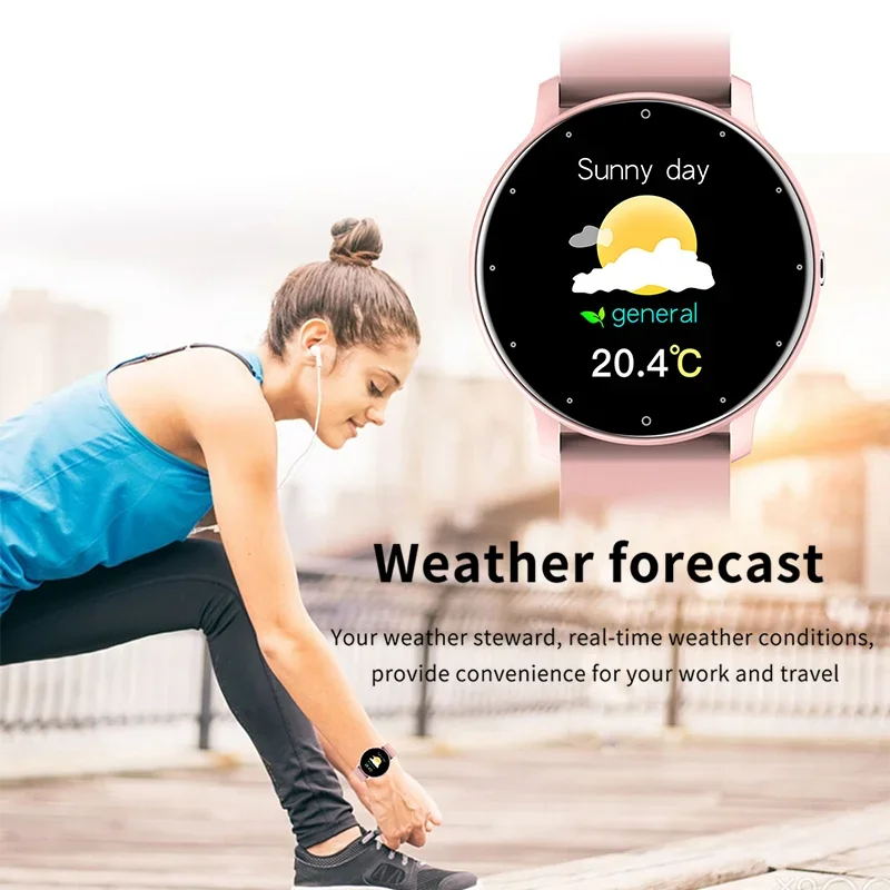 ZL02D Men Smart Watch Full Touch Screen Fitness Tracker IP68 Waterproof Sports Women Smartwatch for Xiaomi Huawei IOS Phone 2024