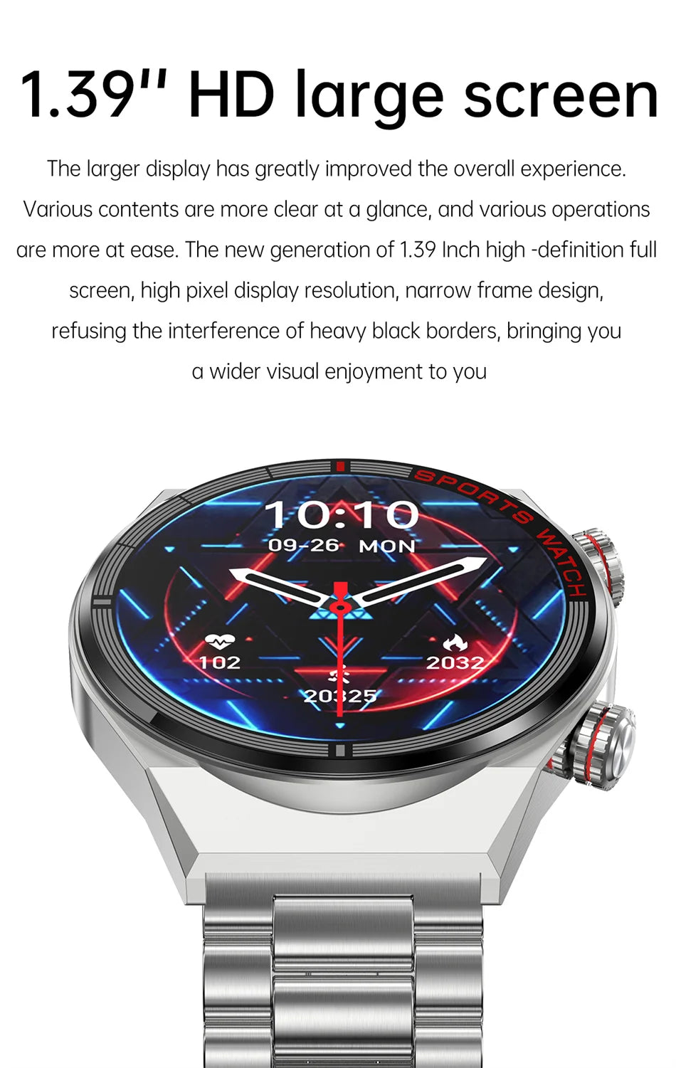 For Huawei Xiaomi NFC Smart Watch Men GT3 Pro AMOLED 390*390 HD Screen Heart Rate Bluetooth Call IP68 Waterproof SmartWatch 2024