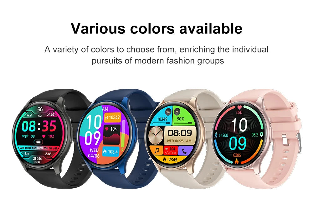 2024 True AMOLED Smart Watch Ladies Screen Always Show Time 466*466 HD Health Tracker Voice Calling Smartwatch Women For Xiaomi