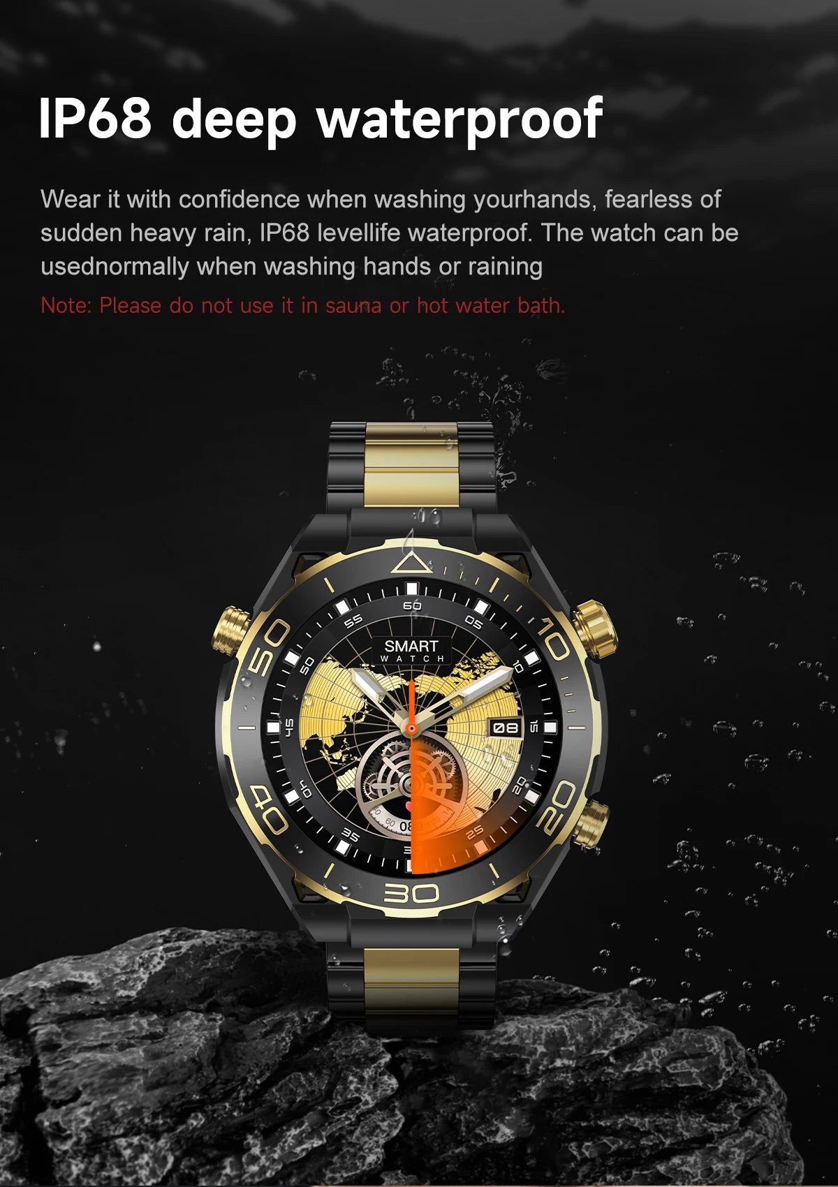 2024 New Product Fashion Z91 Pro Max Sport Smartwatch Amoled 1.52" Round Metal Strap Bt Call Heart Rate Men Android Smart Watch