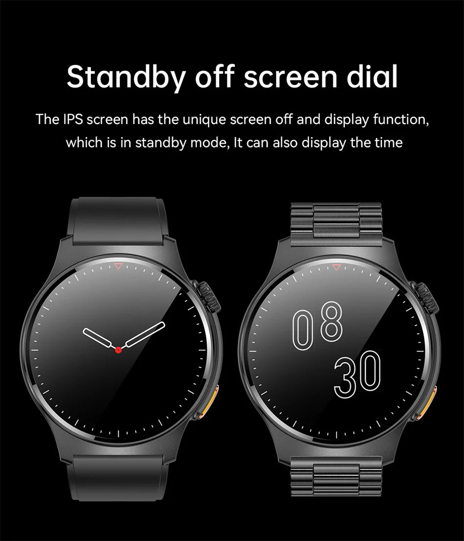 ECG+PPG Monitoring Smartwatch Men NFC GPS Exercise Tracker Waterproof Health Monitoring Bluetooth Call Smart Watch Men 2024 New