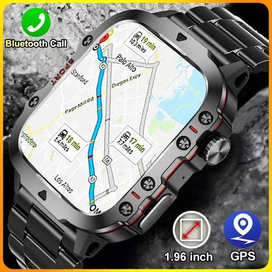 For Xiaomi Huawei GPS Track Outdoor Sport Smart Watch Men IP68 Waterproof Watches Bluetooth Call Fitness Men Smartwatch 2024 New