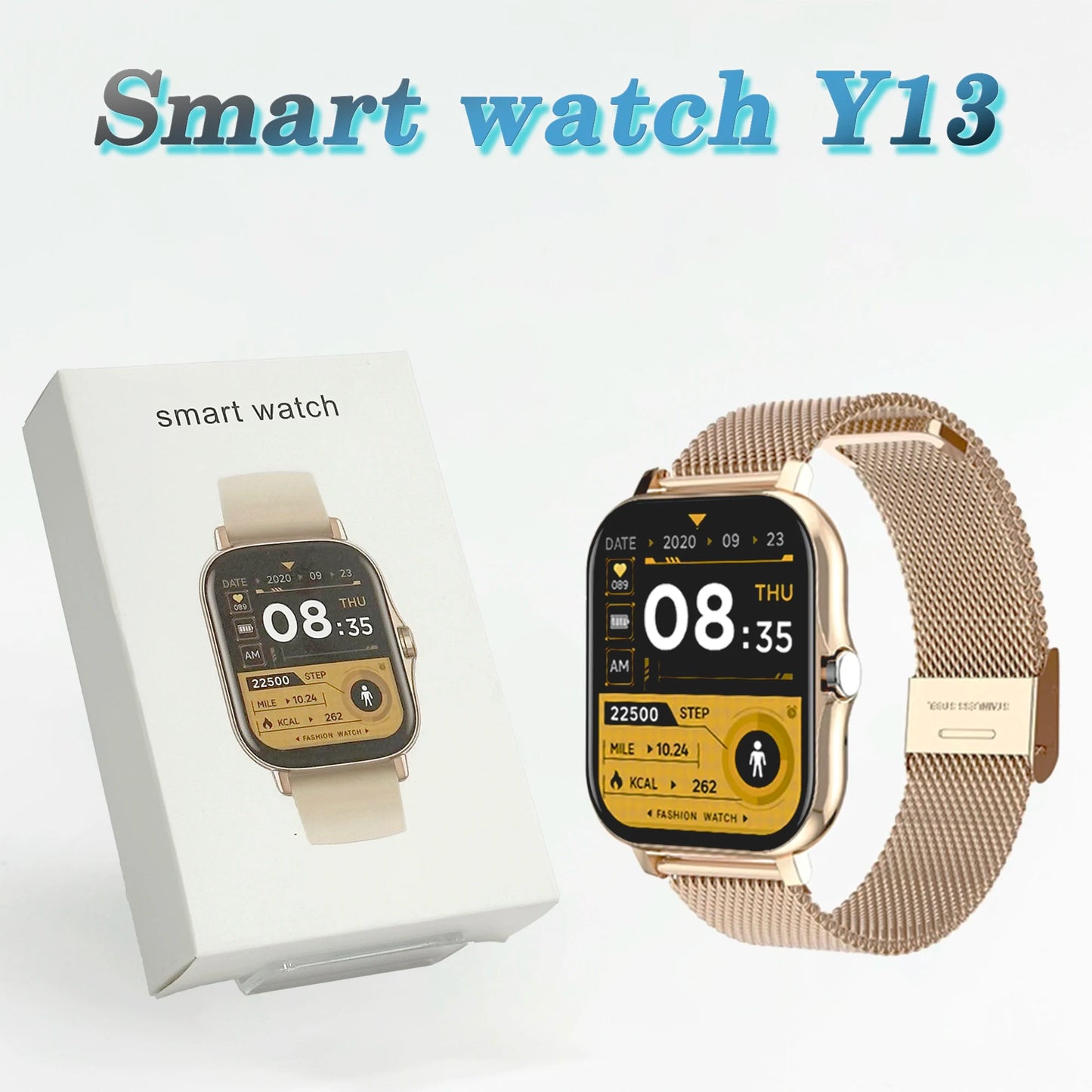 2024 Hot Selling Y13 Smart Watch Full Touch Screen Sports Fitness Watch Call Digital Smart Watch for men women