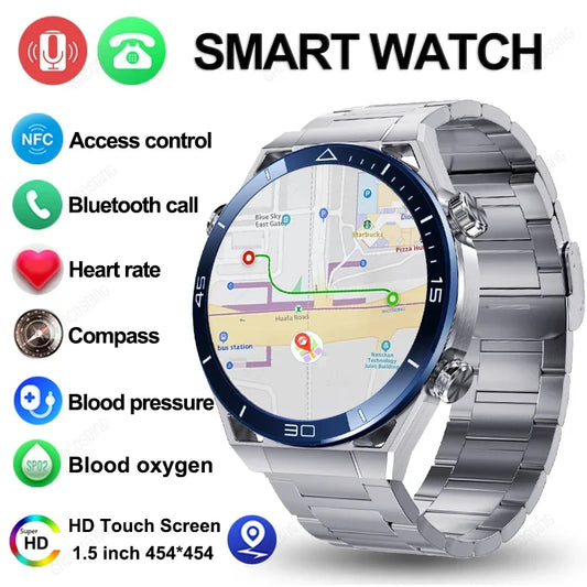 2024 New Smart Watch Men NFC ECG+PPG Luxury Business Smartwatch Men Bluetooth Call GPS Motion Tracker Compass Watches Ultimate