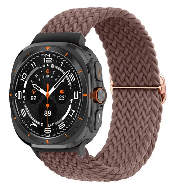 For Samsung Galaxy Watch Ultra Band 47mm accessories Adjustable Nylon Braided sport bracelet correa Galaxy watch 7 Ultra Strap