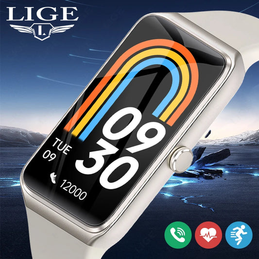 LIGE 2024 New Smart Bracelet Women Heart Rate Blood Oxygen Monitor Sleep Tracker Smartwatch Calories Sport Step Smart Watch Men