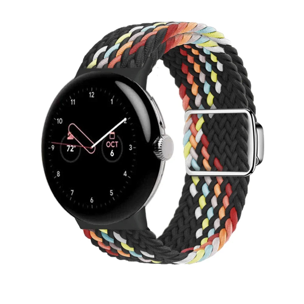 Nylon Braided Magnetic Strap for Google Pixel Watch 2 Band Replacement Belt Wristband Fabric Bracelet Pixel Watch 2 Accessories