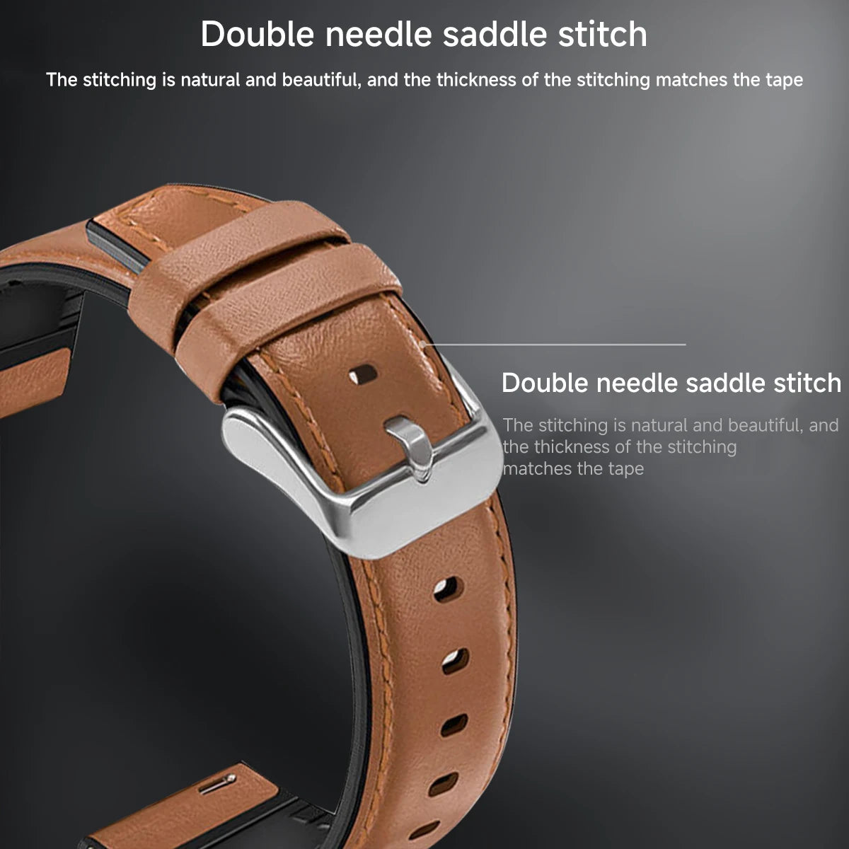 Business Leather Strap for Samsung Galaxy Watch 7 Ultra 47mm No Gaps Leather Wristband Band for Galaxy Watch Ultra 47mm Bracelet