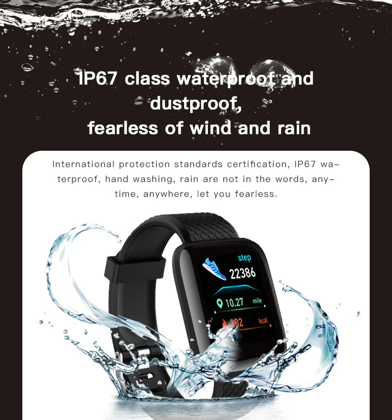 Multifunction Smart Watch Message Remind Control Bluetooth Fitness Heart Rate Sport Step Calories Smartwatch For Men Women Kids