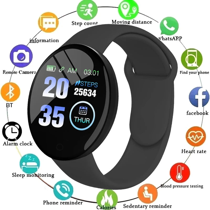 B41 Smart Bracelet 2024 Real Step Count Fashion Alarm Clock Watch Bluetooth Music Fitness Tracker Sports Smartwatch Android D18