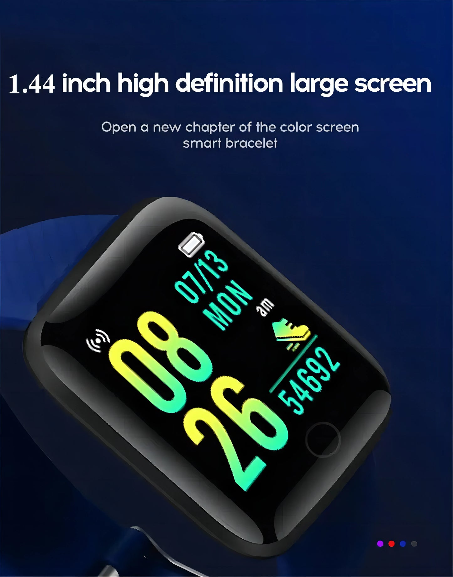 2024 NEW For Men Multifunction Smart Watch Kids Message Remind Music Control Sport Step Calories 116 Smartwatch Alarm Clock +box