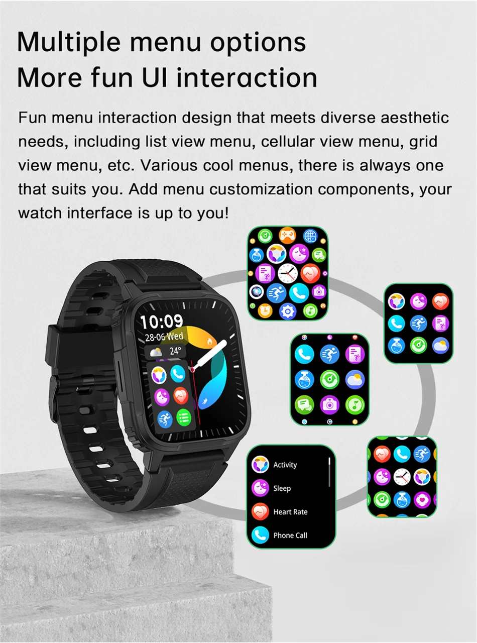 For HUAWEI Xiaomi 1.95INCH GPS Smartwatch Men Women Outdoor Waterproof Watch HD Screen 120+ Sport Mode Smart Watch Man 2024 NEW