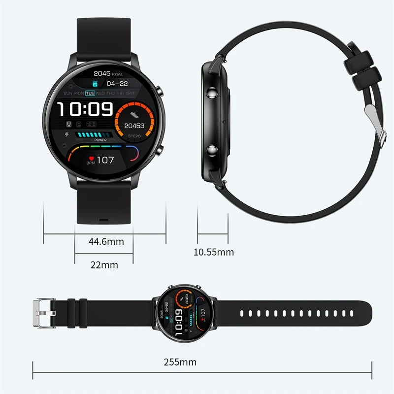 2024 New Smart Watch Men IP68 Waterproof Full Touch Clock Sport Fitness Tracker Women Smartwatch for Android Xiaomi phone iPhone