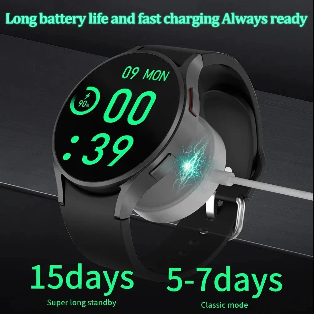 2024 New Watch 6 AMOLED Smart Watch Men Blood Sugar Bluetooth Call Sport Tracker Waterproof Smartwatch Women  For Android iOS