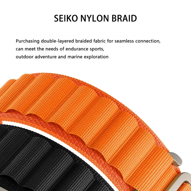 Alpine Loop Strap for Samsung Galaxy Watch 7 Ultra 47mm Band Sport Bracelet Nylon Watchband For Samsung Galaxy Ultra Accessories